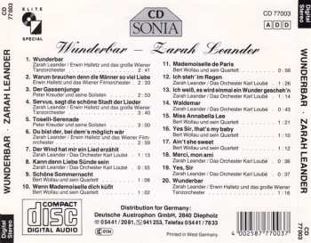 CD Zarah Leander: Wunderbar - Welterfolge Mit Zarah Leander 532992