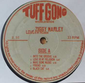 LP Ziggy Marley: Love Is My Religion LTD 602996