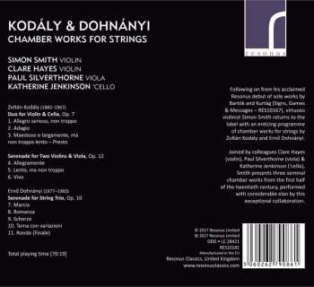 CD Zoltán Kodály: Chamber Works For Strings 558707