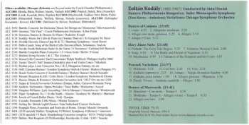 CD Zoltán Kodály: Dances Of Galánta / Háry János Suite / Peacock Variations / Dances Of Marosszék 559413