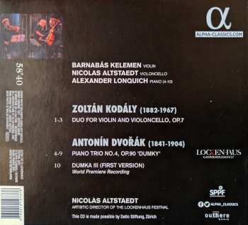 CD Antonín Dvořák: Duo For Violin And Violincello Op. 7 / Piano Trio Op. 90 ‛Dumky’ 102998