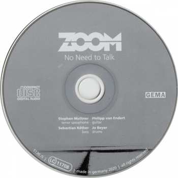 CD Zoom: No Need To Talk 386018