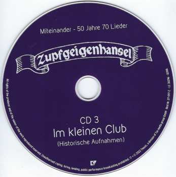 3CD Zupfgeigenhansel: Miteinander - 50 Jahre 70 Lieder 609559