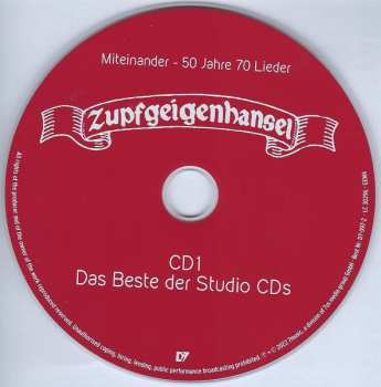 3CD Zupfgeigenhansel: Miteinander - 50 Jahre 70 Lieder 609559