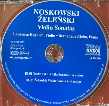 CD Zygmunt Noskowski: Violin Sonatas 562646