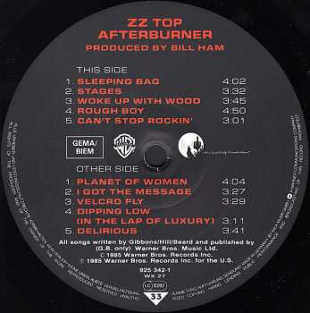 LP ZZ Top: Afterburner 633133