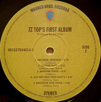 LP ZZ Top: ZZ Top's First Album 579317